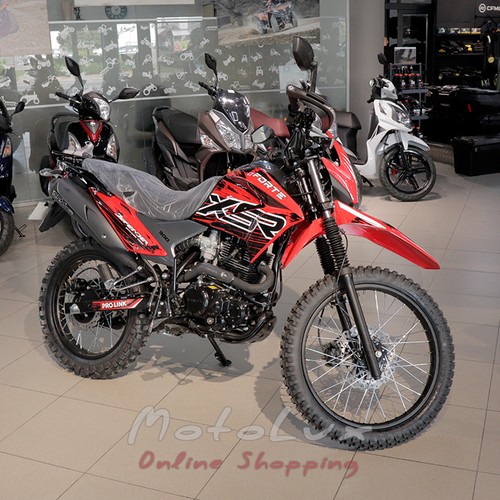 Motocykel Forte Cross 300, červený
