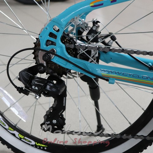 Подростковый велосипед Cyclone Dream 2.0, колесо 24, рама 12, 2020, blue