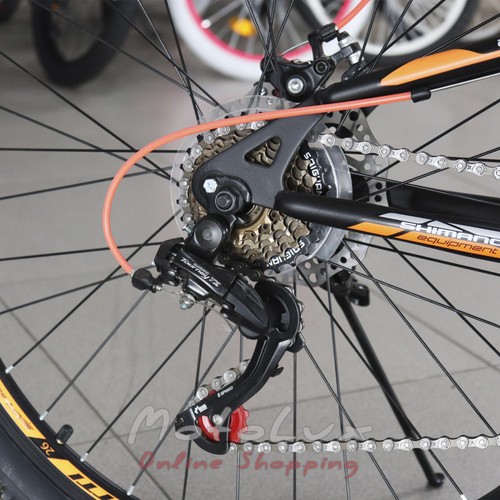 Нegy kerékpár Benetti Quattro DD,  26", keret 18, 2018, black n orange