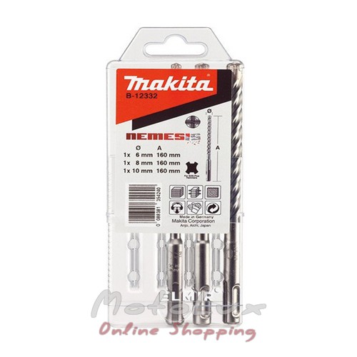 Makita SDS Plus Nemesis B 12332 drill set, 3 pcs