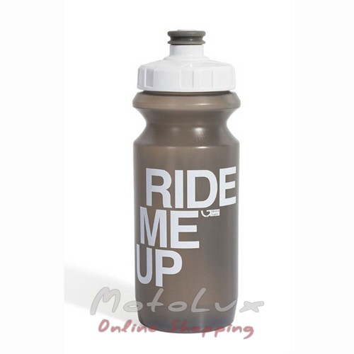 Kerékpár palack 0,6 Green Cycle GBT-512M Ride Me Up с Big Flow valve, gray