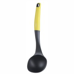 Ardesto Gemini ladle, 30 cm, yellow with black