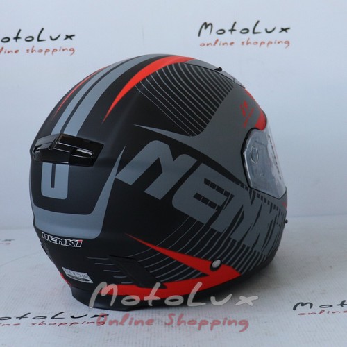 Helmet Nenki FF-856 Matte Gray Red, integral, М