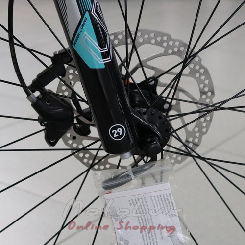 Mountain bicycle Cyclone SLX, wheel 29, frame 18, 2019, turquoise
