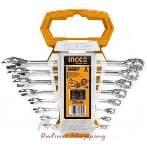 Комплект ключів гайкових комбінованих 6-19 мм Ingco Industrial