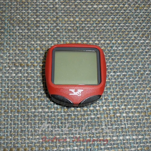 Bike computer wireless with backlight YS A-931 red