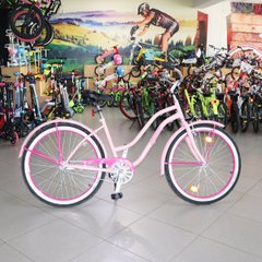 Дорожній велосипед Neuzer Sunset, колеса 26, рама 17, рожевий