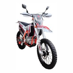 Geon Dakar GNX 300NB Enduro Motorcycle, White with Orange, 2024