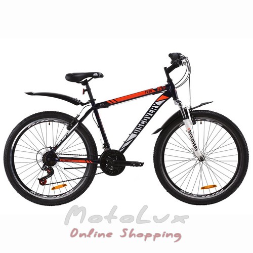 Гірський велосипед Discovery Trek AM V-BR, колесо 26, рама 18, 2020, blue n orange