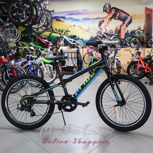 Bicycle Pride Johnny, wheel 20, 2019, black n blue n green