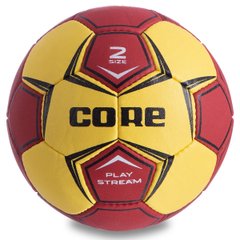 М'яч для гандболу Core Play Stream CRH-049-2 №2, жовтий-червоний