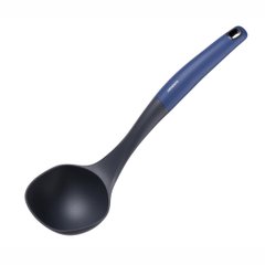 Ardesto Gemini ladle, 30 cm, gray with blue