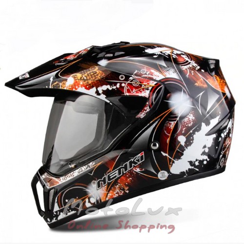 Helmet Nenki MX 310 black n orange