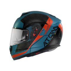 Motorcycle helmet MT Atom SV Adventure B7 Matt Blue, size L, blue with black