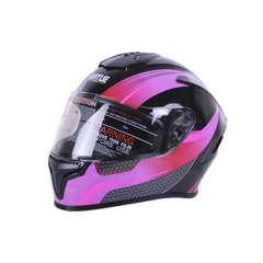 Virtue MD 813 motorcycle helmet, size L, black with purple