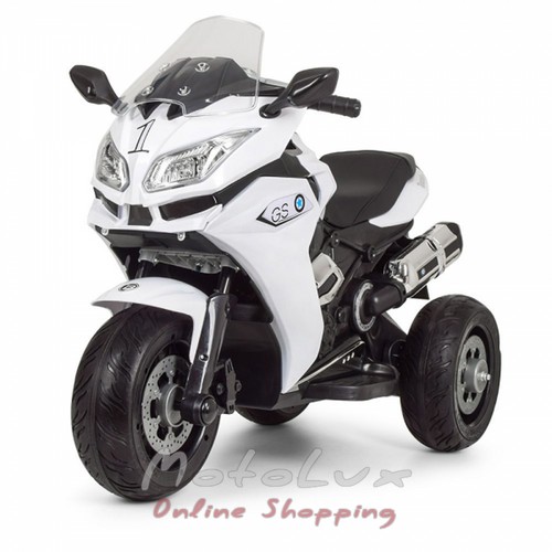 Электро-/Веломобиль мотоцикл Bambi Racer M 3688EL-1 Белый