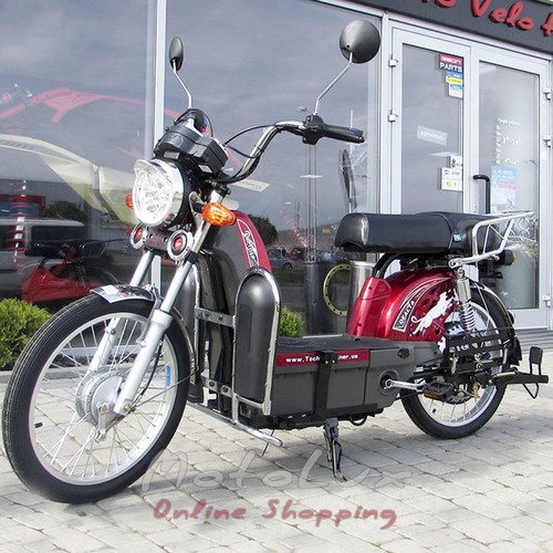 Electric moped Delta, red