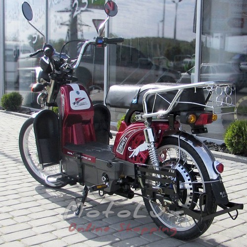Elektrický moped Дельта, red