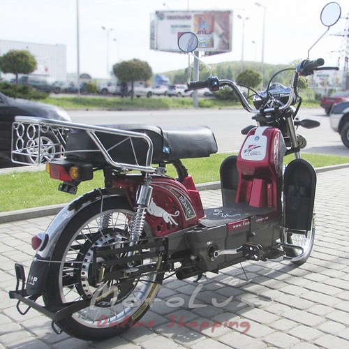 Electric moped Delta, red