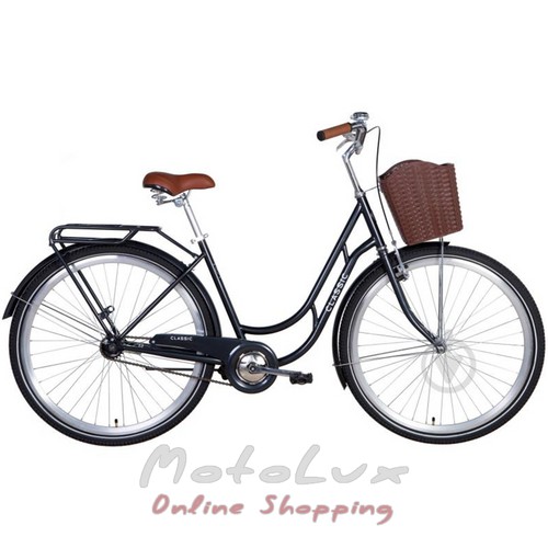 Міський велосипед Dorozhnik 28 Classic, рама 19, сірий