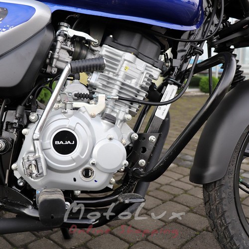 Motocykel Bajaj Boxer BM 150X, modrý