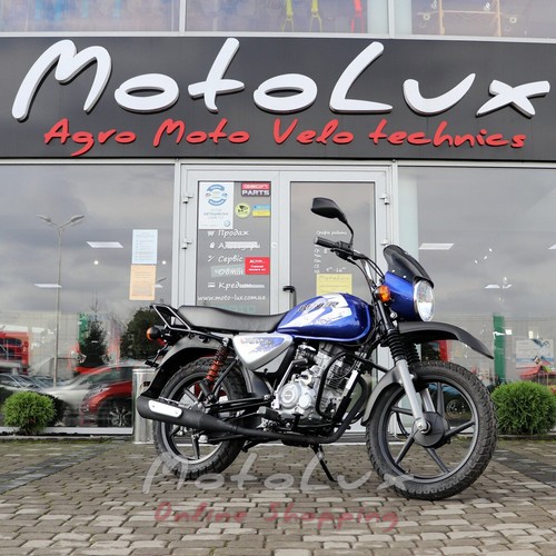 Bajaj Boxer BM 150X motorcycle, blue
