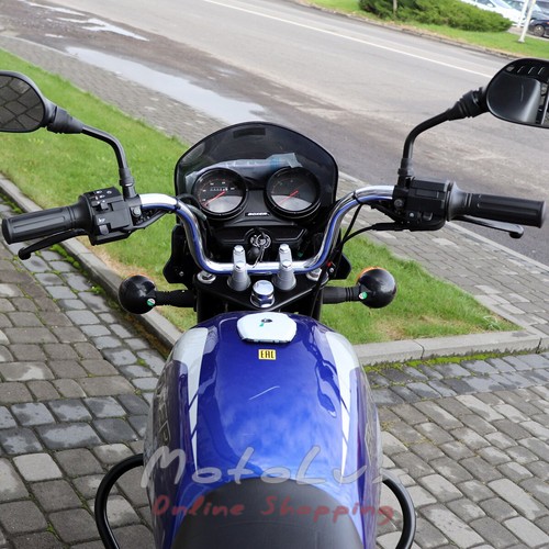 Motorcycle Bajaj Boxer BM 150X blue
