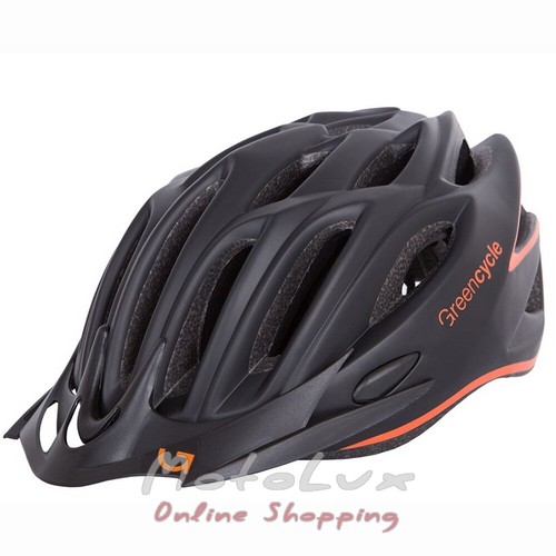 Green Cycle New Rock Helmet (54-58 cm) Black n Orange