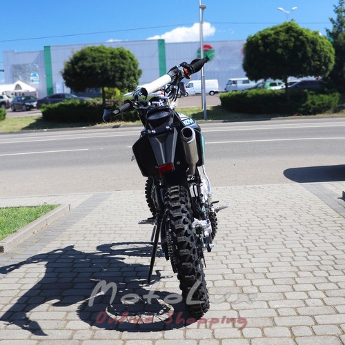 Kovi PiT 150 X motorkerékpár, fekete türkiz színnel