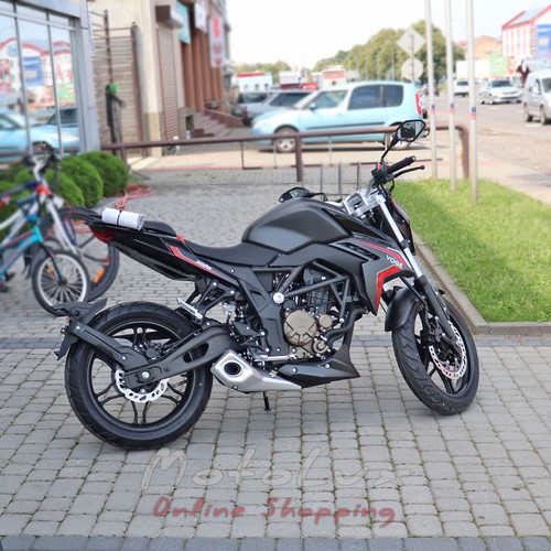 Мотоцикл Voge 300R, Loncin LX300-6 CR6, черный с серым, 2023