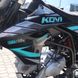 Мотоцикл Kovi PiT 150 X, чорний з бірюзовим