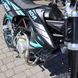 Kovi PiT 150 X motorcycle, black with turquoise