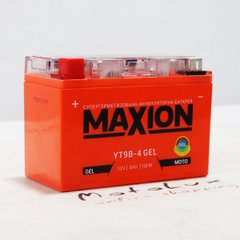 Аккумулятор Maxion YT9B-4, GEL, 12В, 8А