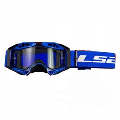 Okuliare na motorku LS2 Aura, čierne s modrou