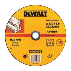 Круг відрізний DeWALT DT42601, по металу, 230x3x22.2 мм
