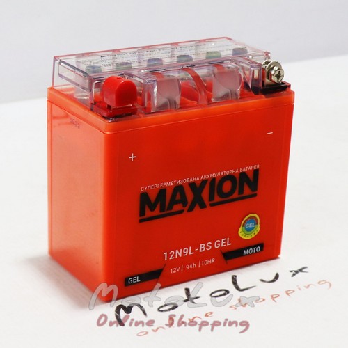 Акумулятор Maxion 12N 9L-BS, GEL, 12V, 9A