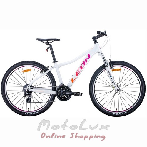 Horský bicykel Leon HT-LADY, koleso 26, rám 17,5, 2020, white n pink
