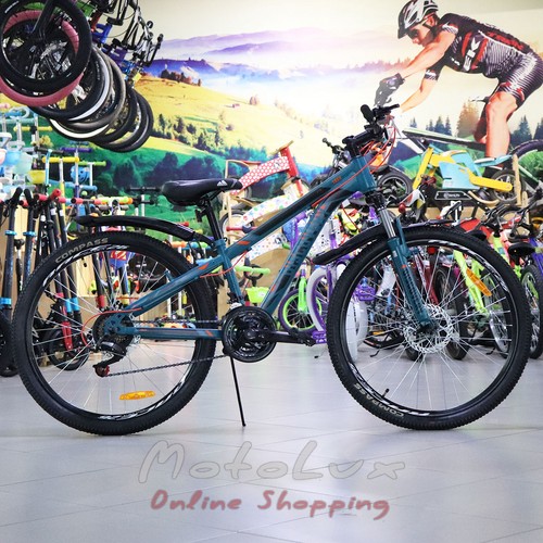 Горный велосипед Discovery Trek AM DD, колесо 26, рама 13, малахитовый, 2021