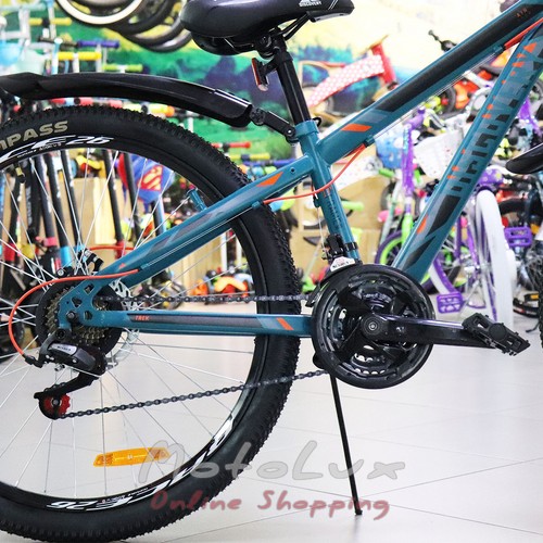 Гірський велосипед Discovery Trek AM DD, колесо 26, рама 13, малахітовий, 2021