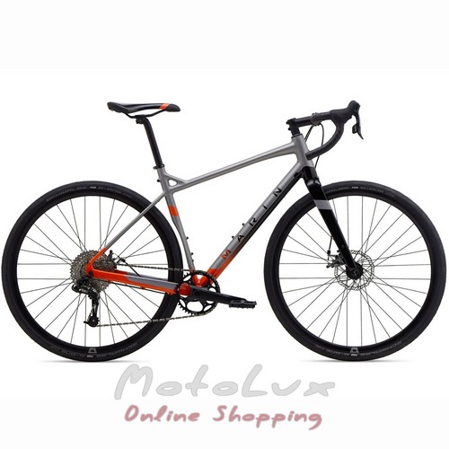 Közúti kerékpár Marin Gestalt X10 28", 54cm keret 2020, Satin Silver n Gloss Orange