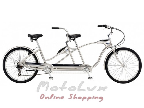 Tandem bicycle  Schwinn Tango Tandem, wheels 26, 2020, silver
