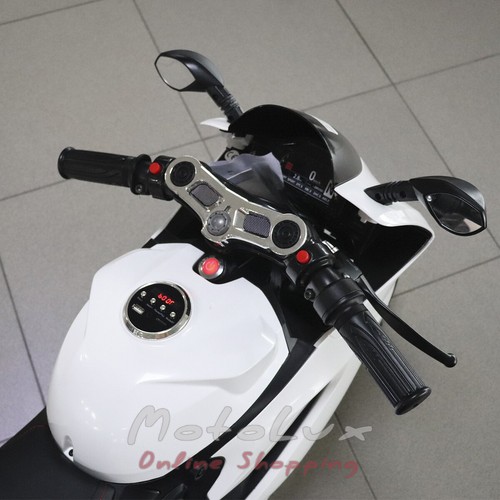 Detský elektrický motocykel M 4262EL-3 red, Biely
