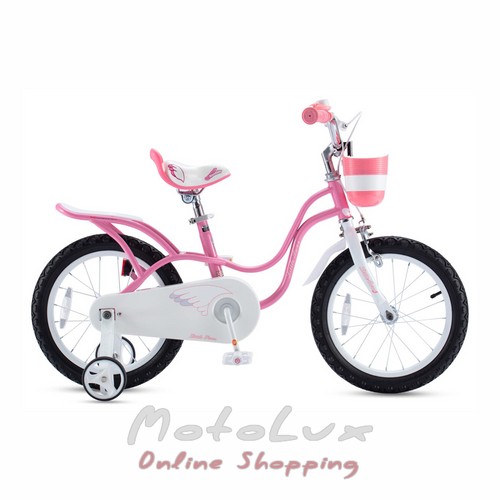 Gyermek kerékpár Royalbaby Little Swan, kerék 18, rózsaszín