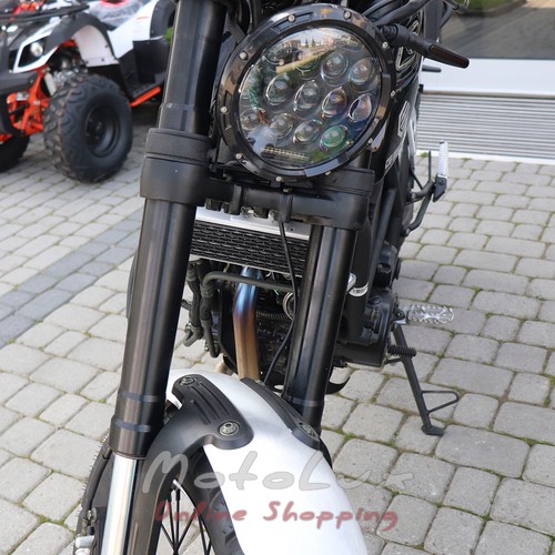 Cestná motorka Geon Scrambler 250, čierna, 2023