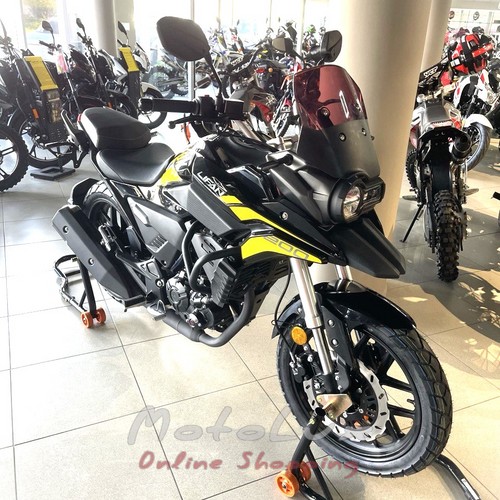 Motorcycle tourist Lifan KPT200 4V, yellow with black, 2024