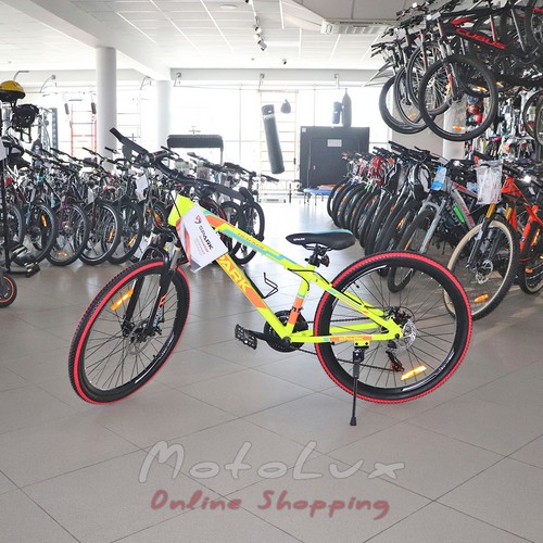 Підлітковий велосипед Spark Tracker, колесо 26, рама 13, жовтий з червоним