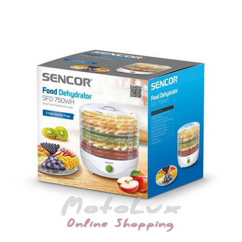 Сушилка для овощей и фруктов Sencor SFD, 750 Вт