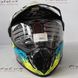 Helmet Nenki MX-310, Bright Black Yellow, Motard,  S