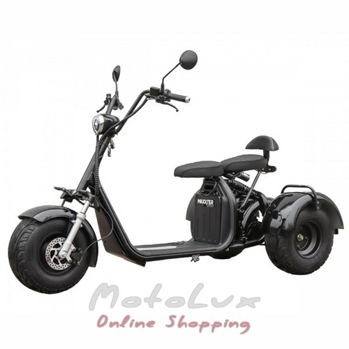 Electric scooter Maxxter Trike, 1000 W, black