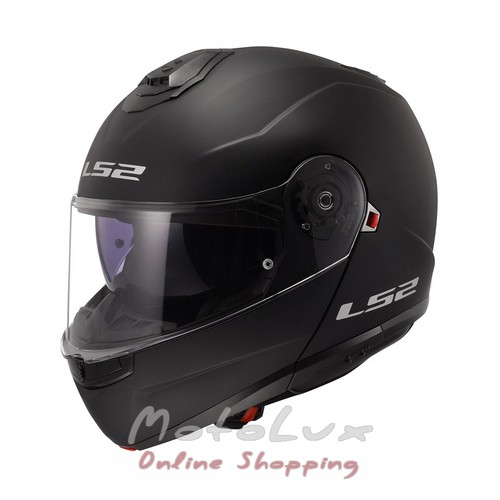 LS2 FF908 Strobe 2 Motorcycle Helmet, Size M, Black
